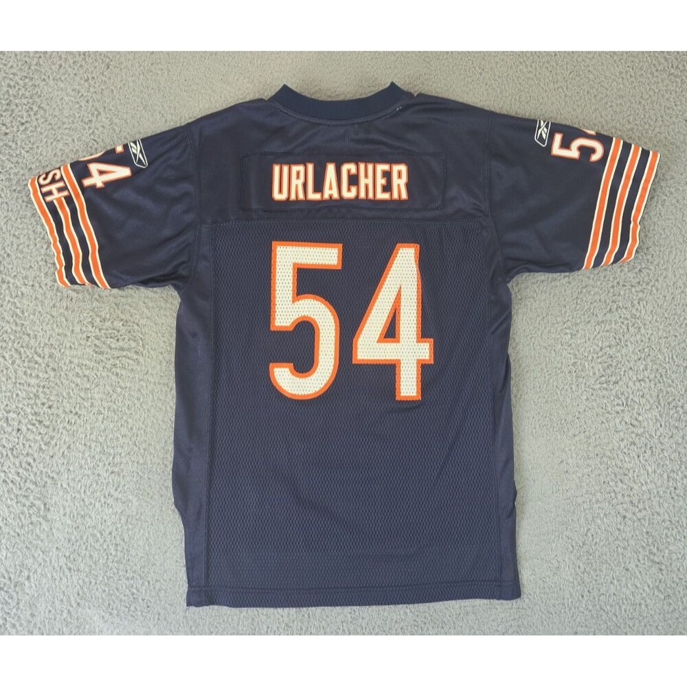 Vintage Reebok Authentic Jersey Brian Urlacher #54 Bears Youth Boys Large Blue